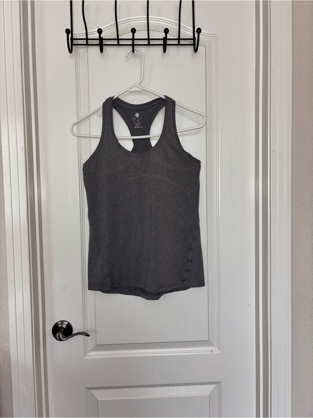 Yogalicious Gray Racerback Tank - Athletic Stretch
